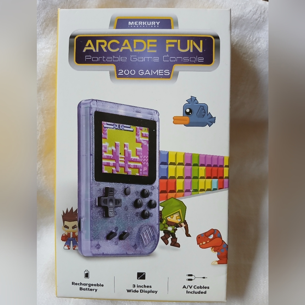 Merkury Innovations Arcade Fun Portable Game Console 200 Games